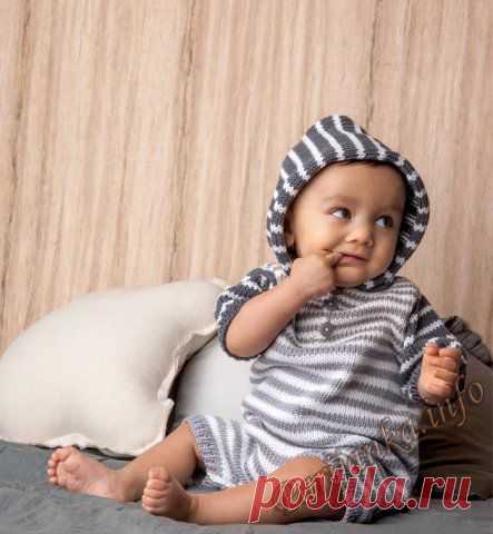 Распашонка или пуловер (д) 12*120 Phildar №4638