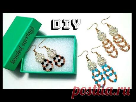 beading tutorial. how to make earrings. beaded earrings