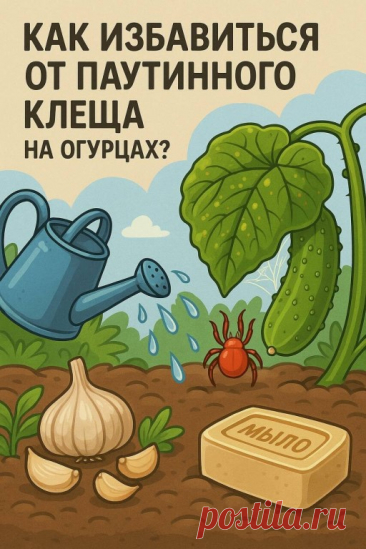 🐞 Как избавиться от паутинного клеща на огурцах — без химии?... | Интересный контент в группе Дачные Идеи и Хитрости