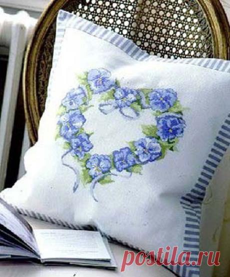 Схема для вышивки диванной подушки