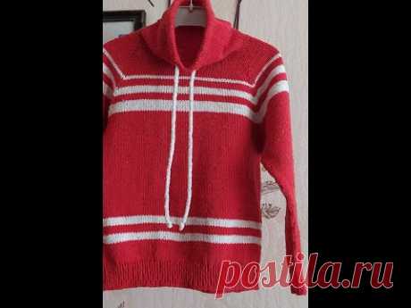 Толстовка для мальчика на 4 года из ALIZE Cotton Gold Tweed