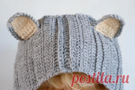 Вяжем повязку для волос «Котик» | CityWomanCafe.com