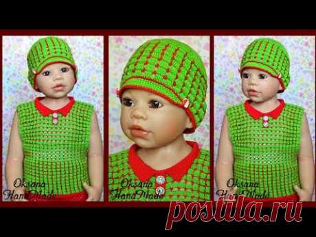 Майка поло крючком. Мастер класс. Crochet t shirt Polo