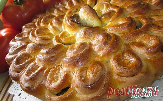 Картофельно-грибной пирог 