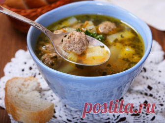 Суп с фрикадельками: рецепт приготовления🥣 | Еда от ШефМаркет | Яндекс Дзен