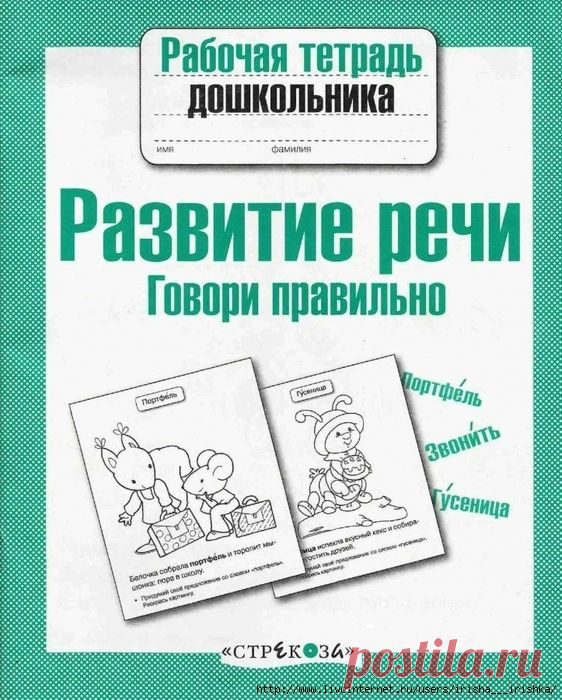 Развитие речи.Говори правильно.Рабочая тетрадь дошкольника