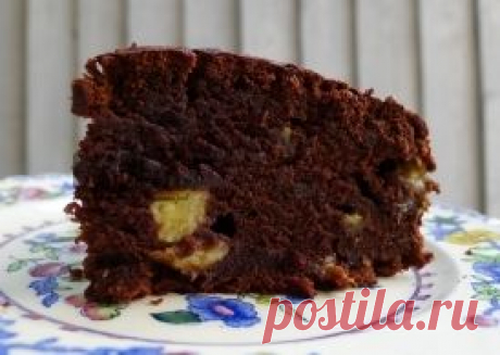 Шоколадный пирог с бананами