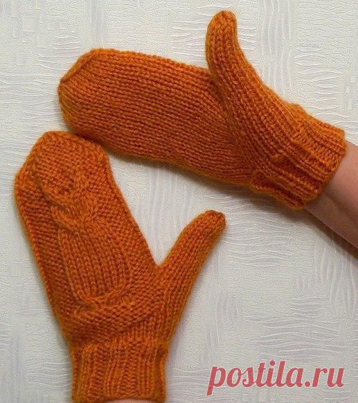 Классные двухсторонние варежки спицами из категории Интересные идеи – Вязаные идеи, идеи для вязания