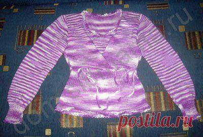 Вязаная кофта для кормящей мамы - Вязание