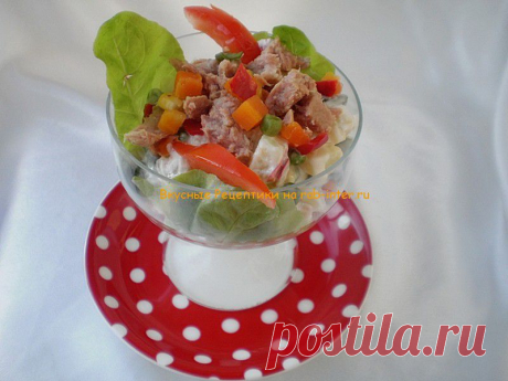 Салат с тунцом по итальянски. Рецепты салатов с тунцом с фото. | Вкусные Рецептики