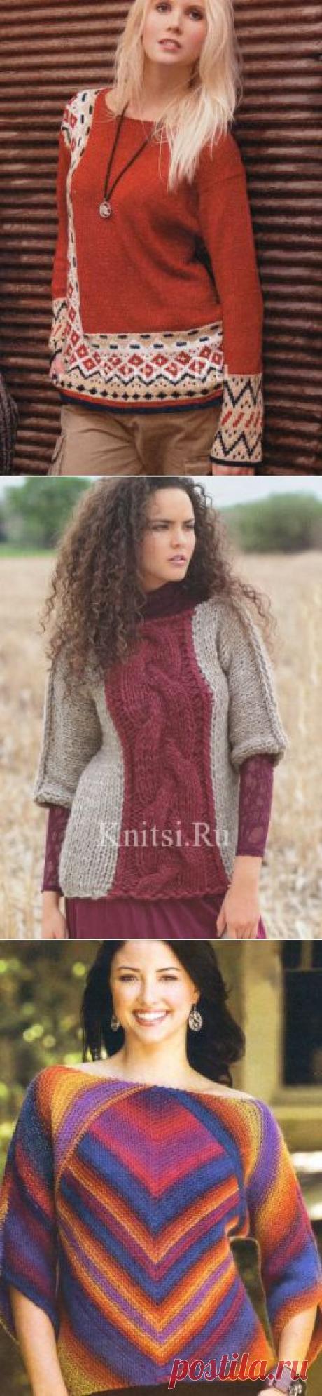 Женский пуловер спицами (подборка) « Кладовочка идей