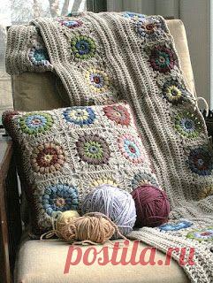 Подарки своими руками.Дизайн .Модные тенденции.: Вяжем подушку