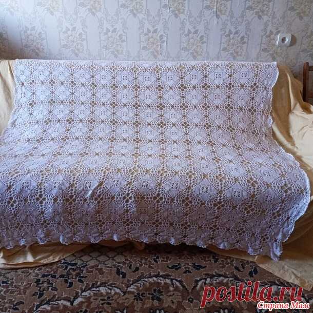 Еще одна моя скатерть. - Все в ажуре... (вязание крючком) - Страна Мам