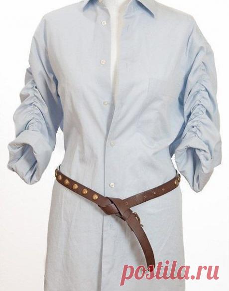 Туника из мужской рубашки | Дамские хитрости