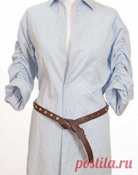 Туника из мужской рубашки | Дамские хитрости