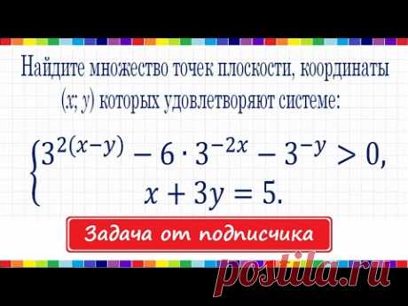 Задача от ПОДПИСЧИКА / Решите систему