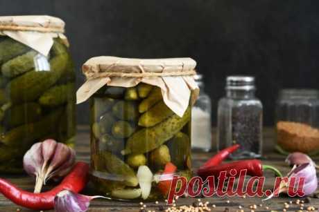 Острые корнишоны на зиму — Сад Заготовка