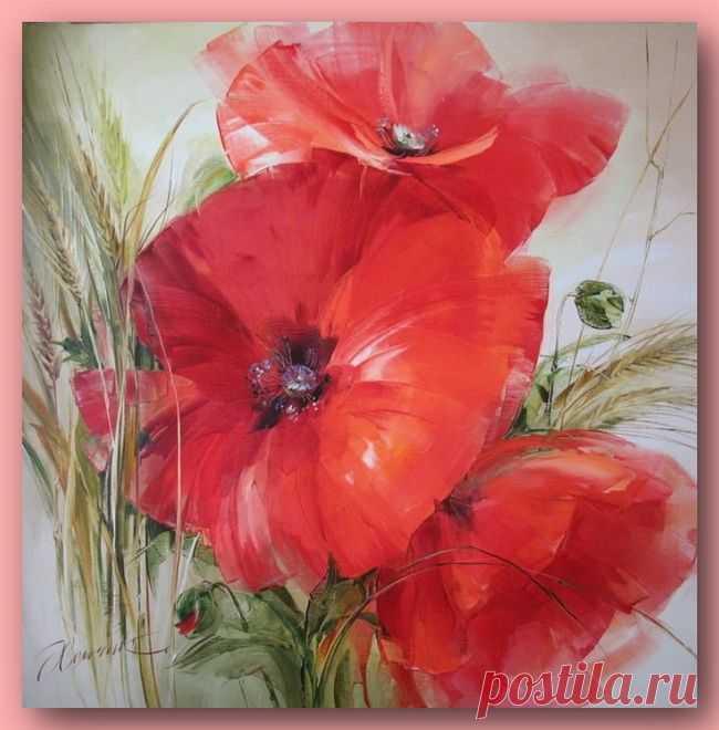 цитата Lana4ka_T : Цветочная живопись от Анны Хомчик (18:44 15-11-2015) [5014558/376893192] - lada.semenova.69@mail.ru - Почта Mail.Ru