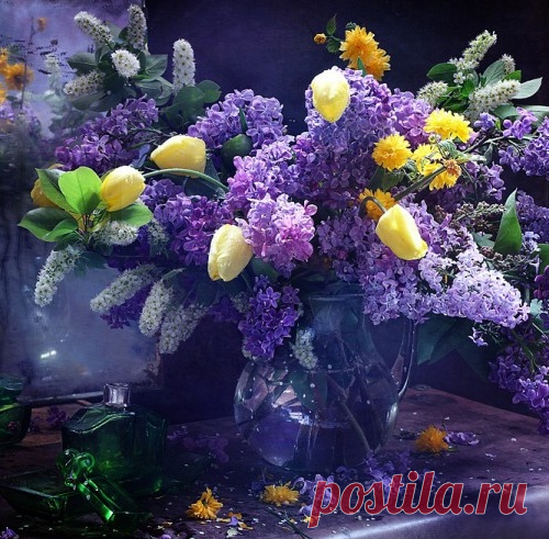 Сиреневое настроение: 10 натюрмортов