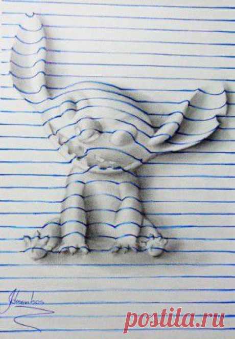 3D-рисунки в тетради, которые вы сами можете нарисовать прямо сейчас