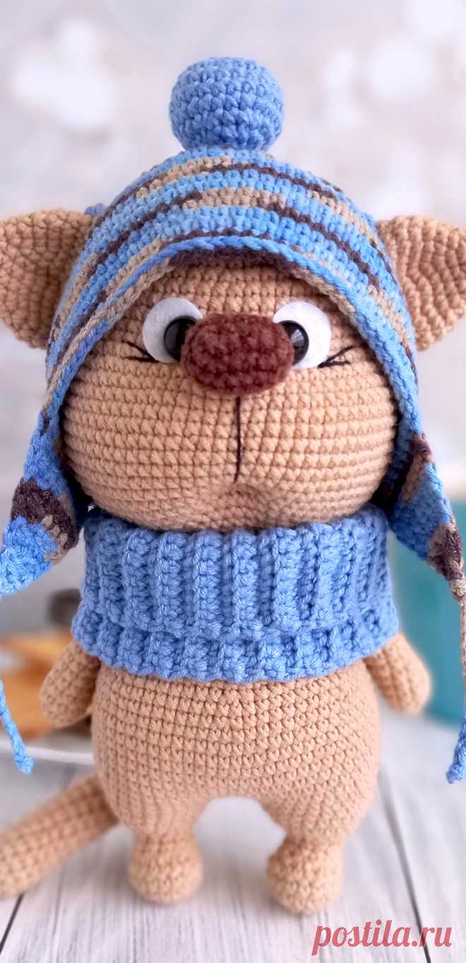 PDF Кот Клубок крючком. FREE crochet pattern; Аmigurumi animal patterns. Амигуруми схемы и описания на русском. Вязаные игрушки и поделки своими руками #amimore - котик в шапочке, котёнок, кот, кошечка, кошка.