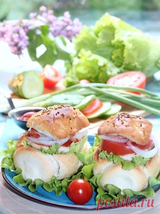 Домашний бургер с куриной котлетой пошаговый рецепт с фотографиями