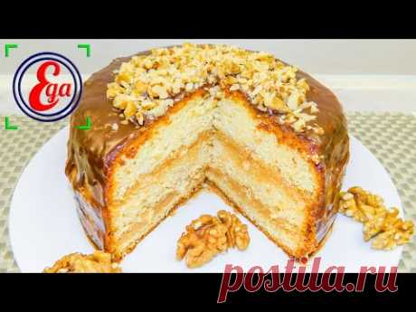 Воздушный бисквит с медовым вкусом и ароматом. Торт «Медовый»