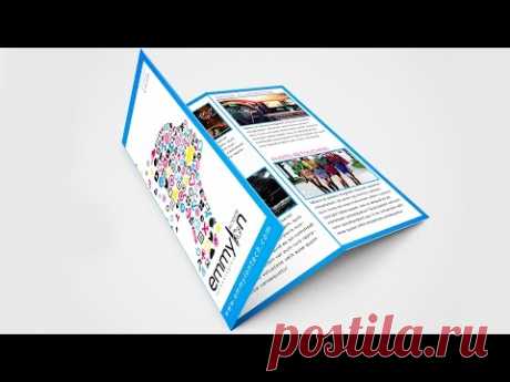 Tri Fold Brochure Design Layout | Adobe Illustrator (#SpeedArt)