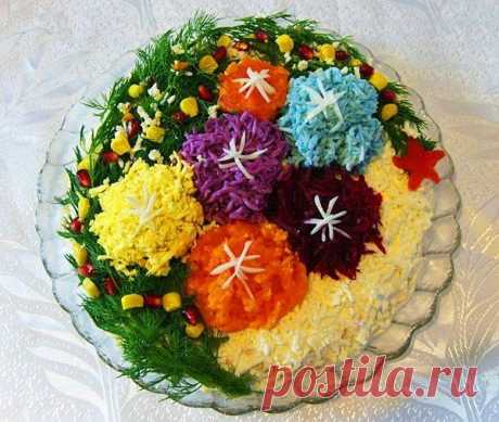 Топ-8 красивых и вкусных салатов к Новому 2018 году