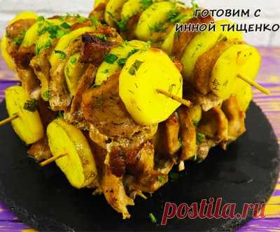Картофель с мясом в духовке