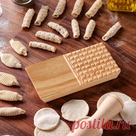 Доска 2в1 разделочная/для пасты, ньокки, кавателли, галушек, 16х8х2 см, массив ясеня Доброе дерево 0797456: купить за 1160 руб в интернет магазине с бесплатной доставкой