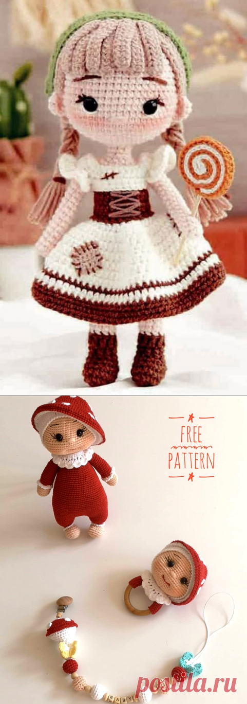 Кукла Гретель. Крючком - Тыква: Вяжем игрушки
