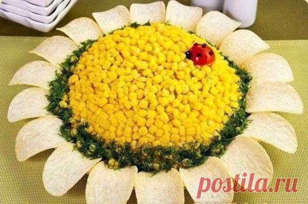 Салат Подсолнух / Кулинарное счастье