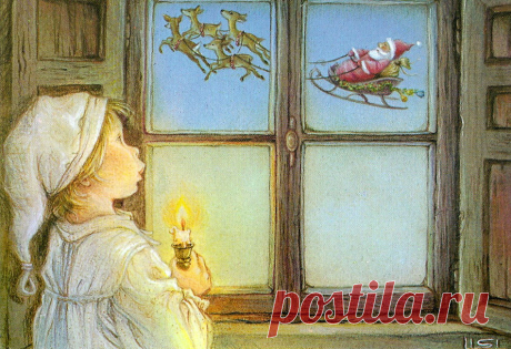 В ожидании Рождества... Художник-иллюстратор Lisi Martin.