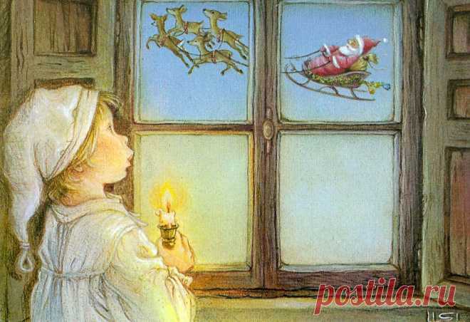 В ожидании Рождества... Художник-иллюстратор Lisi Martin.