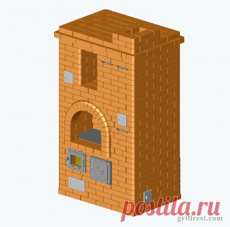 Скачать порядовку двухколпаковой печи с духовым шкафом (5х3,5)