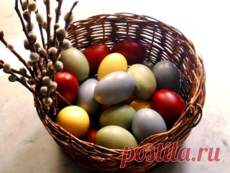 Старинные методы окрашивания яиц без краски и химии!