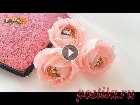 Розы из конфет ☆ Розы из гофрированной бумаги ☆ Букет из конфет ☆ Diy ☆ своими руками Поддержи канал: Сбербанк: 2202 2032 3282 6026 Тинькофф: 4377 7278 0932 1545 ЮДеньги: 410011380531467 Розы из конфет ☆ Розы из гофрированной бумаги ☆ Б...