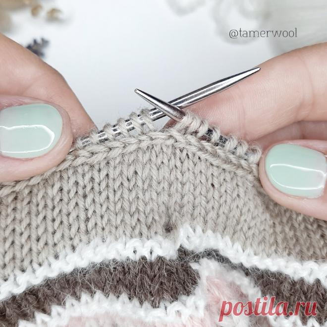 Узор "Поперечная косичка". Пошаговые фотки - вяжется легко! | Вязание красиво. Tamerwool | Яндекс Дзен