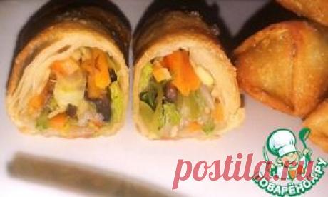 Спринг роллы (лумпия) с овощами и тесто для них - кулинарный рецепт