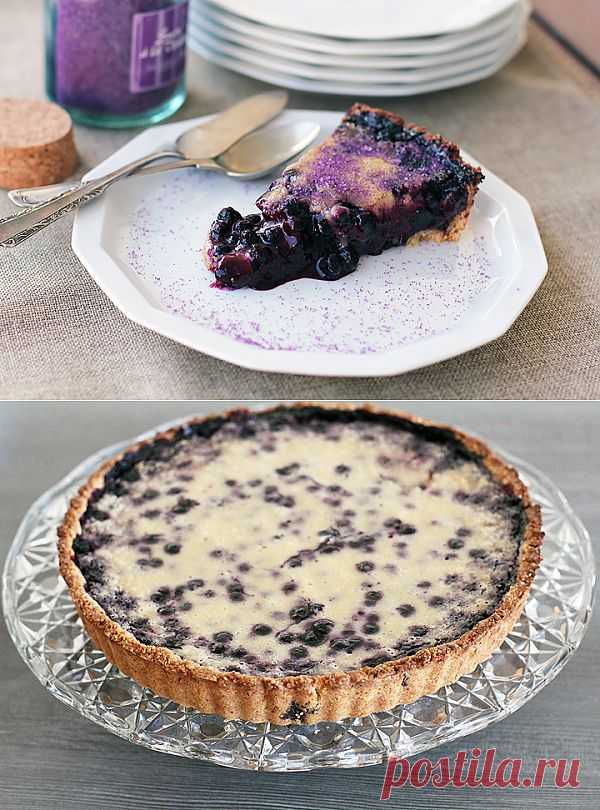 Унесенные вкусом - Быстрый-быстрый черничный тарт со сливочным сыром. Автор: trio_mia