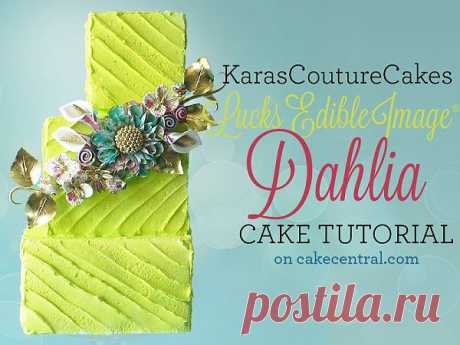 Lucks Edible Image - Dahlia Tutorial - Cake Central