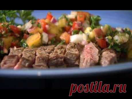 Peach Chimichurri and Skirt Steak Recipe - Farm to Fork with Sharon Profis: America's Heartland
