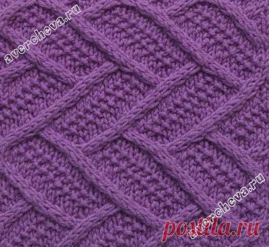 узор 337 необычные жгуты | каталог вязаных спицами узоров