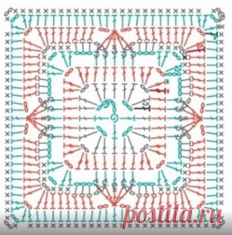 ТОП-10 ярких, блистательных, современных схем любимого всеми бабушкиного квадрата! | Вязалки Веселого Хомяка | Дзен