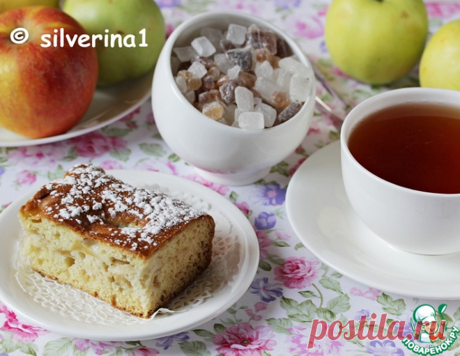 Сметанно-медовый пирог с яблоками – кулинарный рецепт