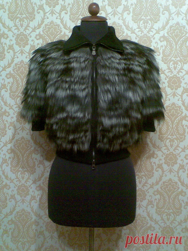 Рукоделие. Меховой жилет из одной шкурки своими руками