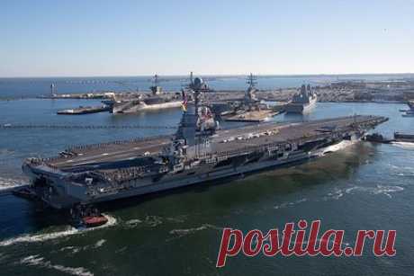 В Норвегии заявили о пропаже выдвинувшегося в сторону России авианосца США. Крупнейший в мире военный авианосец США USS Gerald R. Ford пропал после того, как выдвинулся в сторону России из Осло. Об этом сообщила норвежская газета High North News. По слова автора статьи Арне Хольма, с тех пор, как корабль покинул столицу и взял курс на Крайний Север, воцарилось молчание.