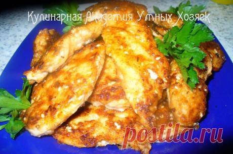 Куриное филе в кунжутной панировке.