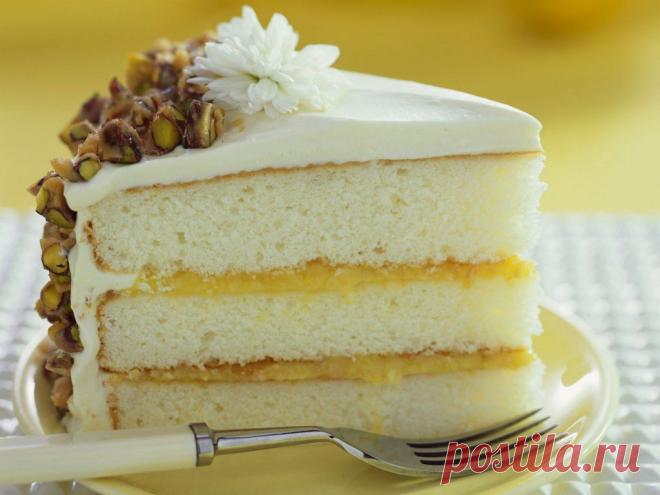 Лимонный торт с фисташками | Наша Кухня - Простые рецепты для всех
